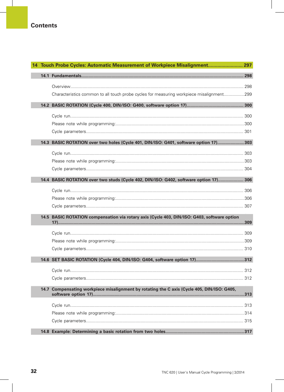 HEIDENHAIN TNC 620 (81760x-01) Cycle programming User Manual | Page 32 / 488