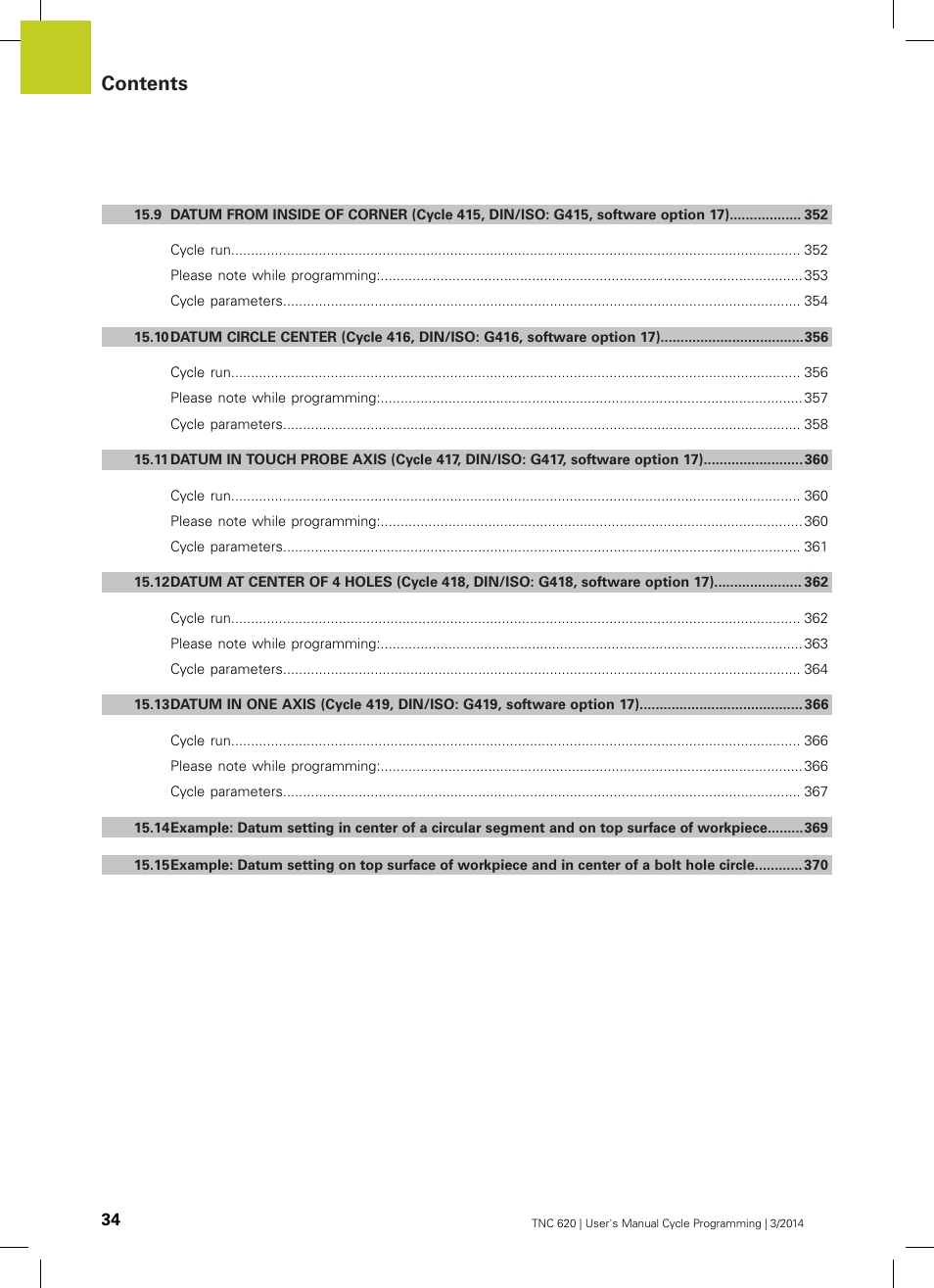 HEIDENHAIN TNC 620 (81760x-01) Cycle programming User Manual | Page 34 / 488