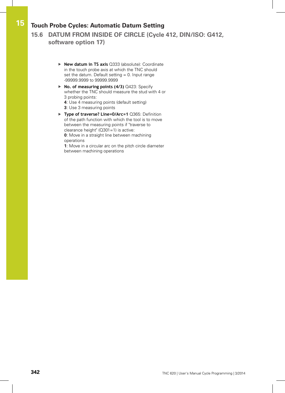 HEIDENHAIN TNC 620 (81760x-01) Cycle programming User Manual | Page 342 / 488