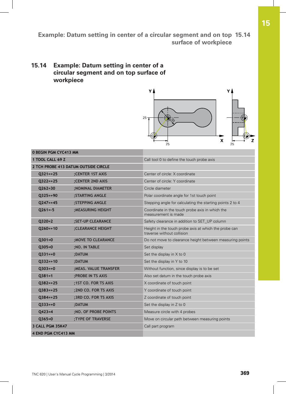 HEIDENHAIN TNC 620 (81760x-01) Cycle programming User Manual | Page 369 / 488