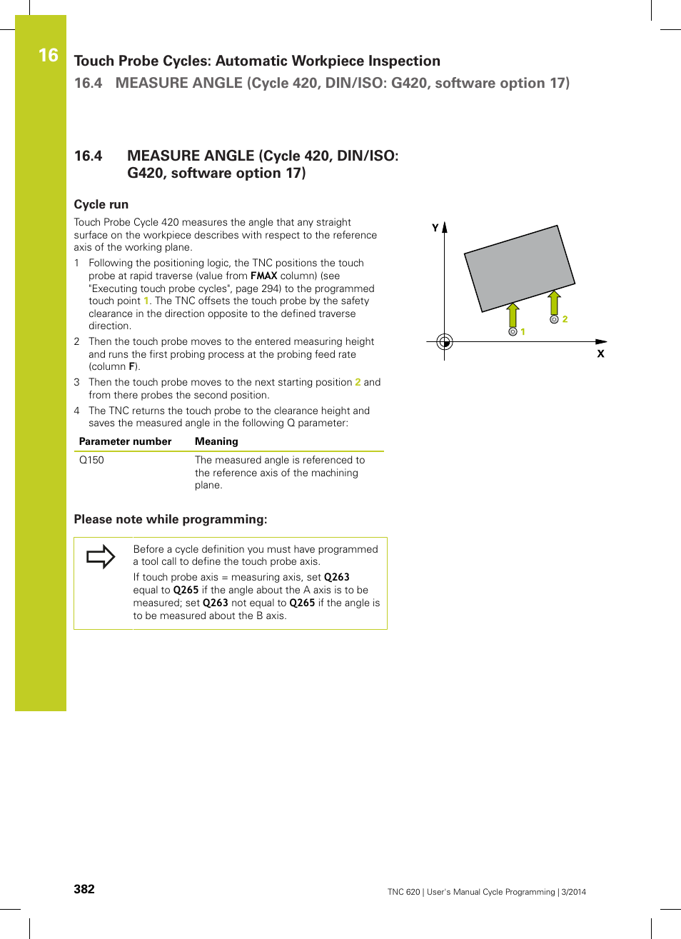Cycle run, Please note while programming | HEIDENHAIN TNC 620 (81760x-01) Cycle programming User Manual | Page 382 / 488