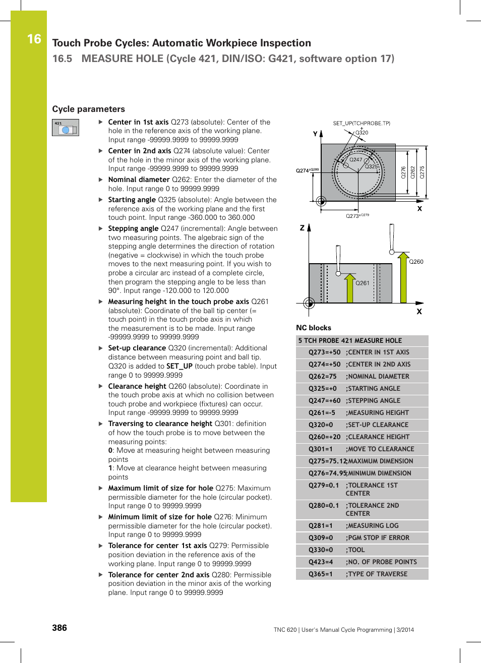 Cycle parameters | HEIDENHAIN TNC 620 (81760x-01) Cycle programming User Manual | Page 386 / 488