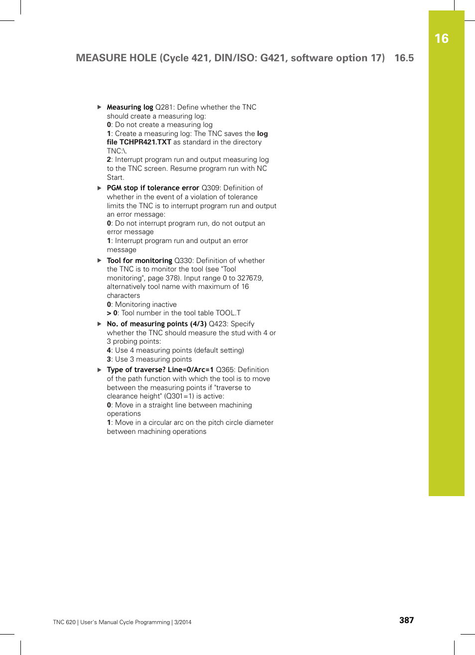 HEIDENHAIN TNC 620 (81760x-01) Cycle programming User Manual | Page 387 / 488