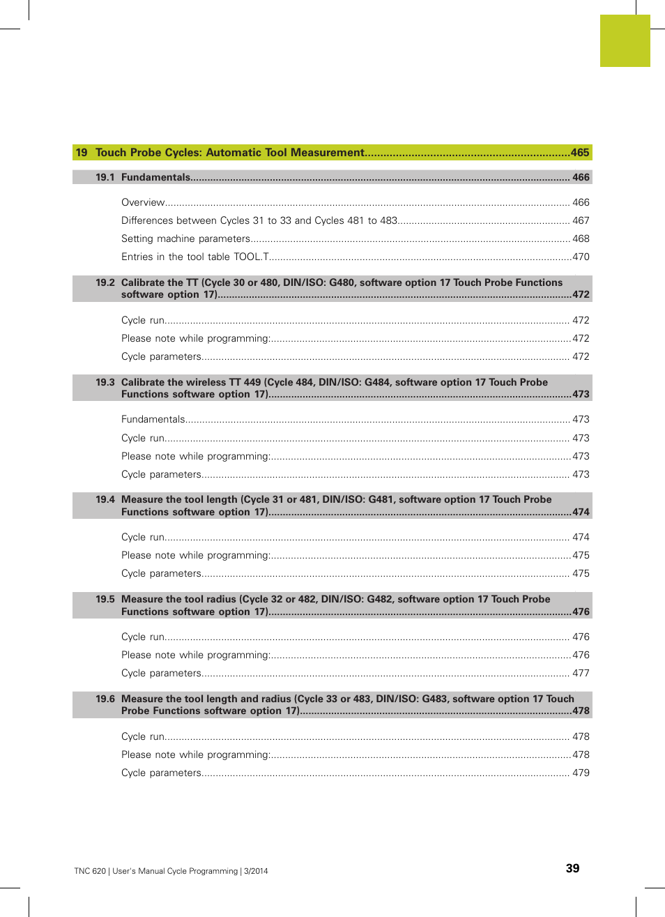 HEIDENHAIN TNC 620 (81760x-01) Cycle programming User Manual | Page 39 / 488