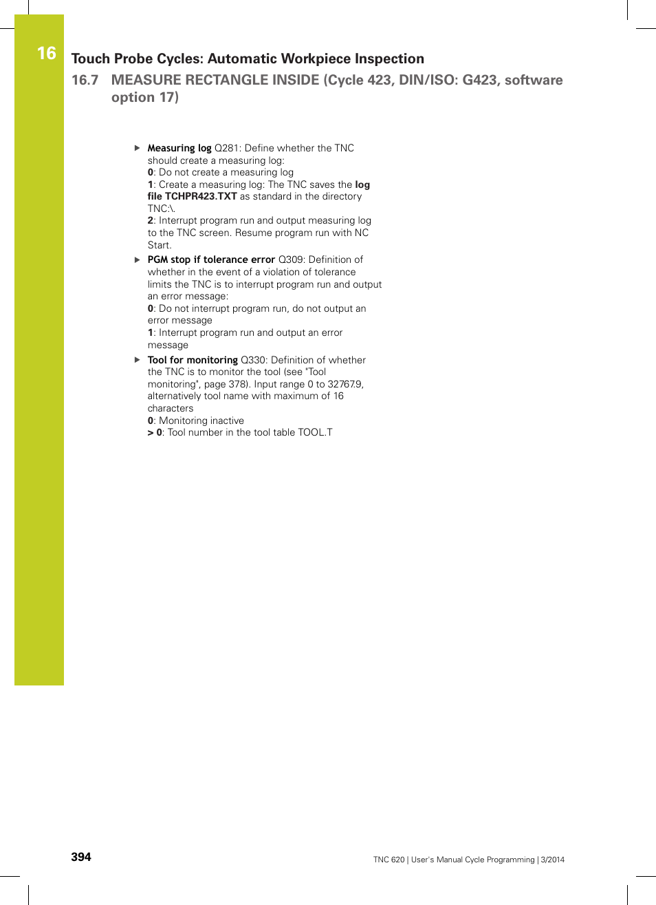 HEIDENHAIN TNC 620 (81760x-01) Cycle programming User Manual | Page 394 / 488