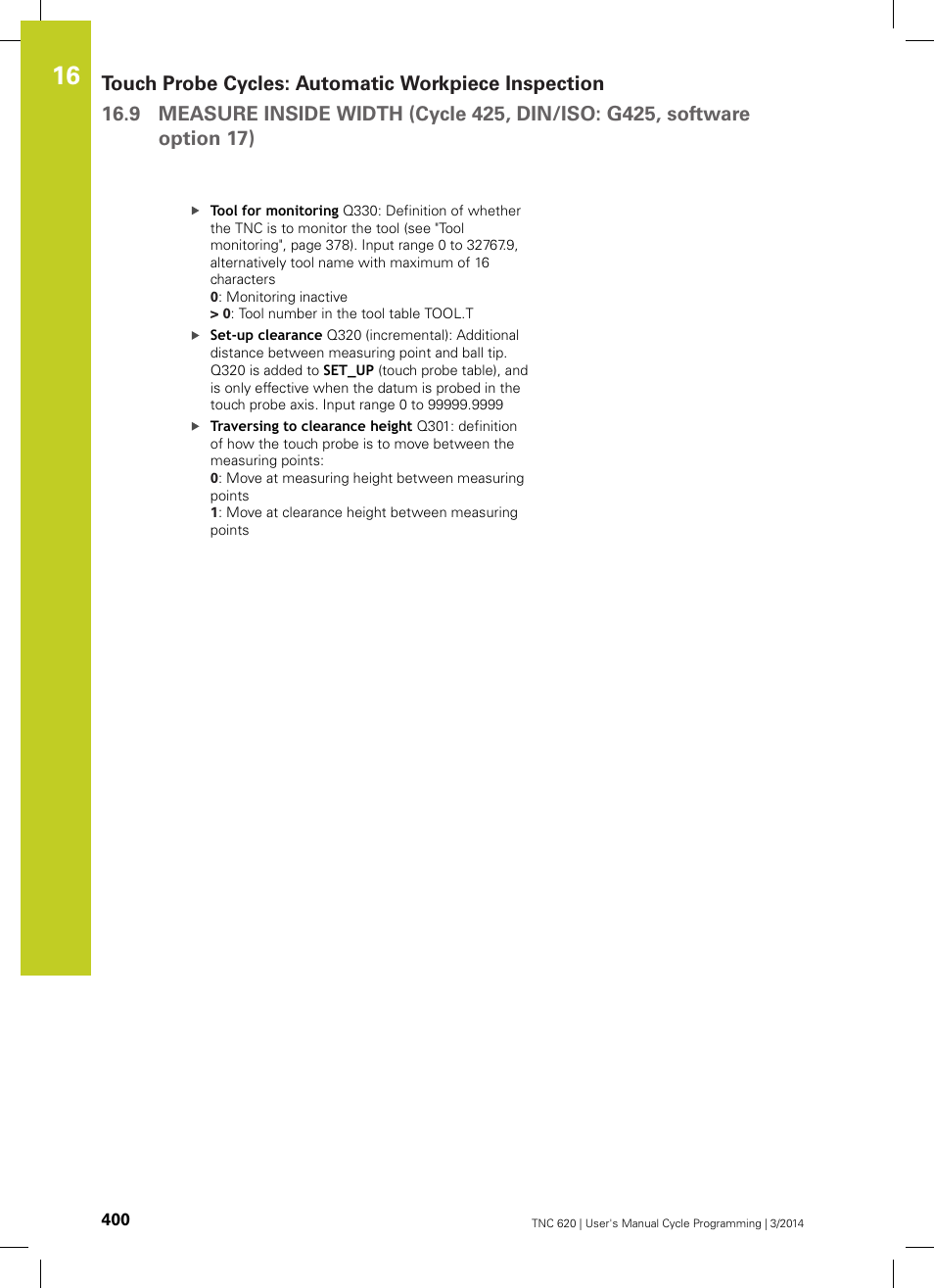 HEIDENHAIN TNC 620 (81760x-01) Cycle programming User Manual | Page 400 / 488