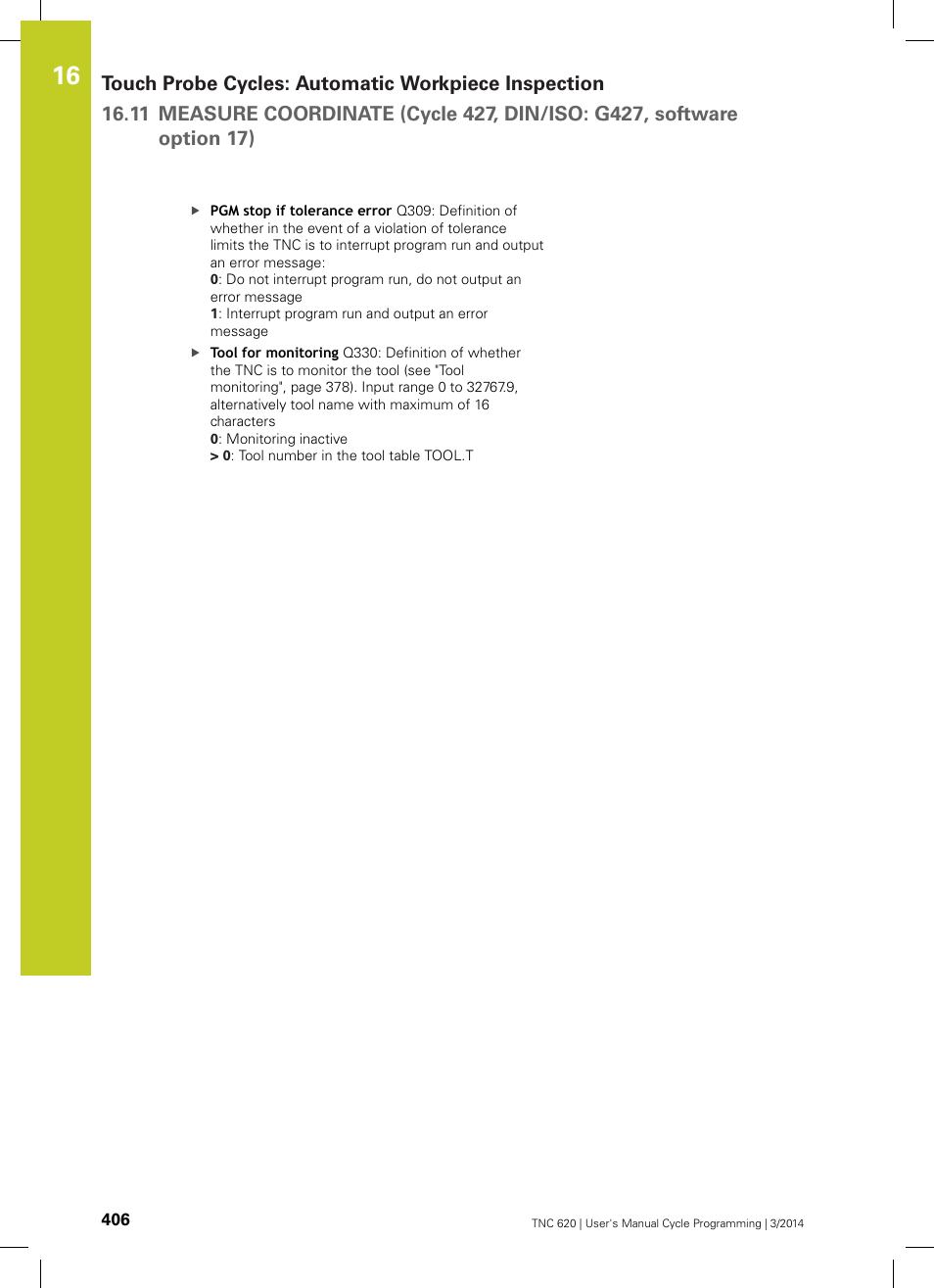 HEIDENHAIN TNC 620 (81760x-01) Cycle programming User Manual | Page 406 / 488