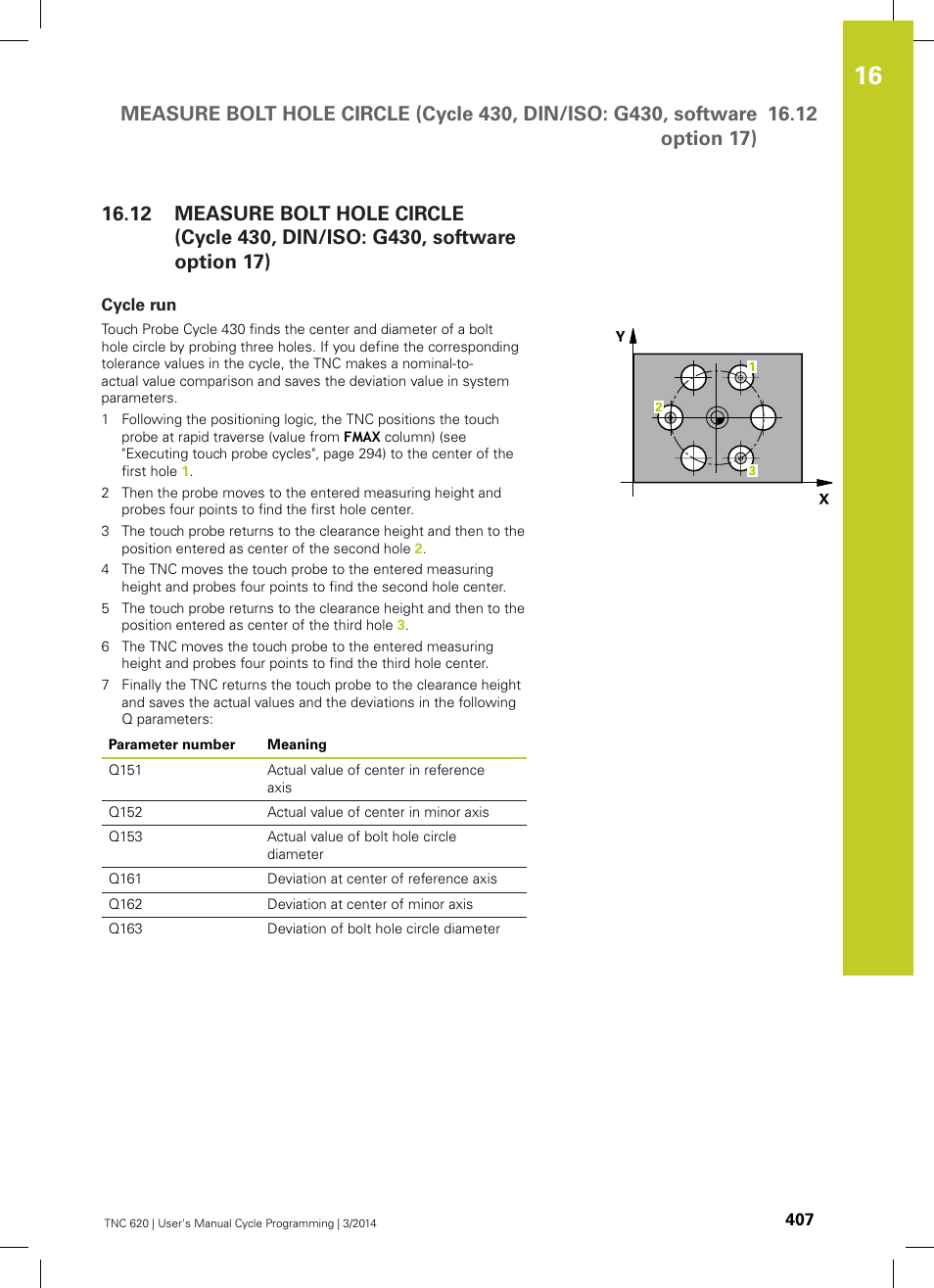 Cycle run | HEIDENHAIN TNC 620 (81760x-01) Cycle programming User Manual | Page 407 / 488