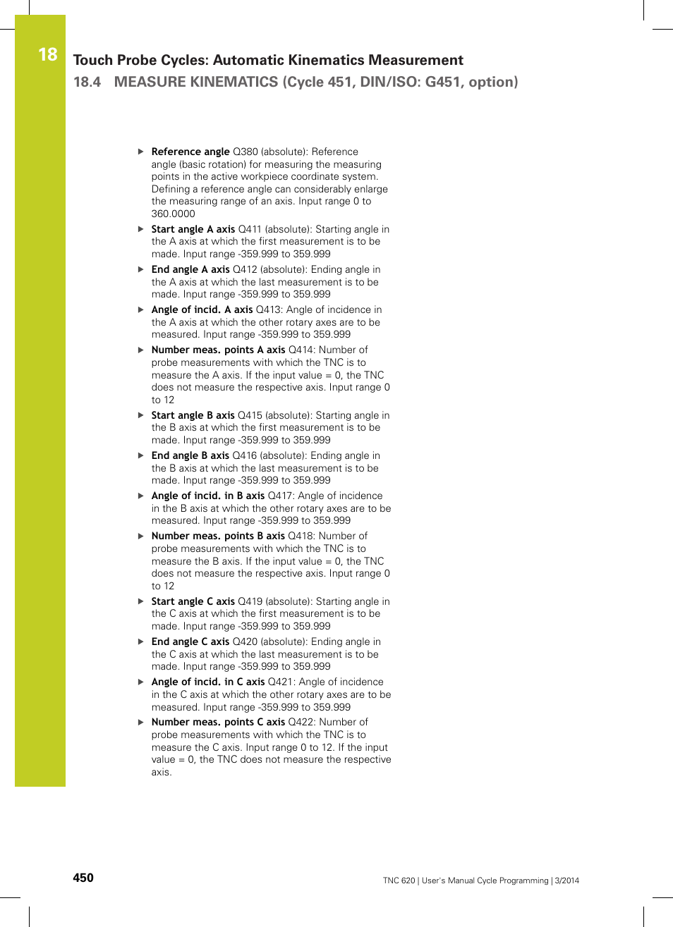 HEIDENHAIN TNC 620 (81760x-01) Cycle programming User Manual | Page 450 / 488