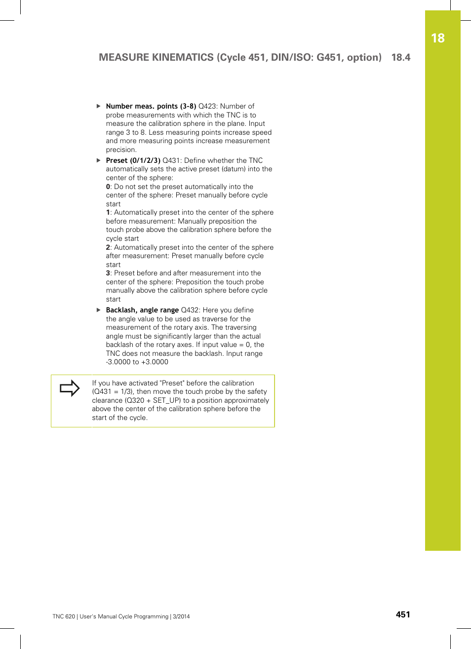 HEIDENHAIN TNC 620 (81760x-01) Cycle programming User Manual | Page 451 / 488