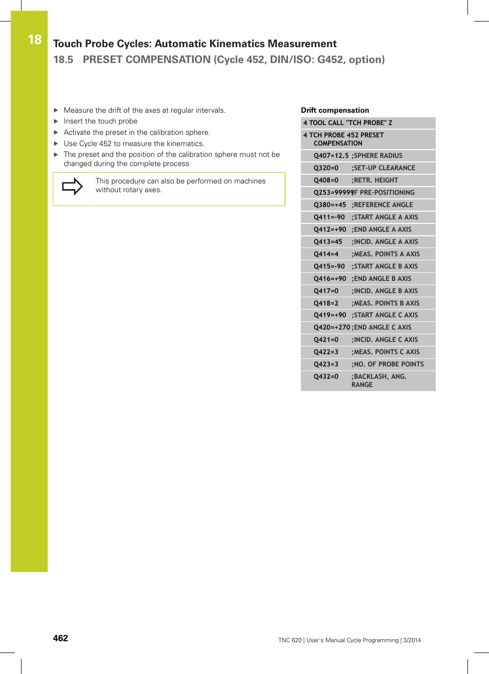 HEIDENHAIN TNC 620 (81760x-01) Cycle programming User Manual | Page 462 / 488