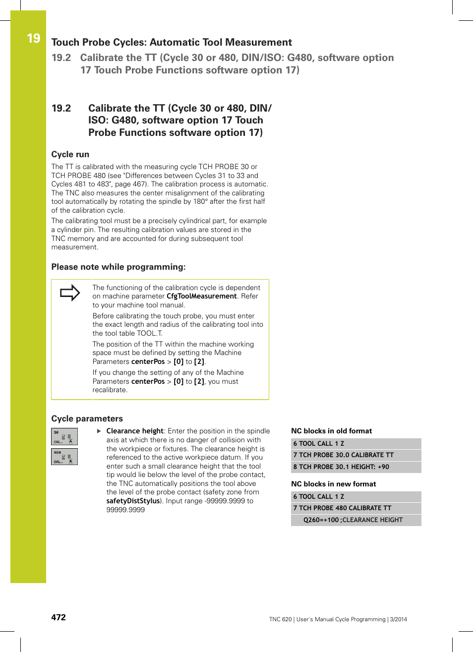 Cycle run, Please note while programming, Cycle parameters | Software option 17) | HEIDENHAIN TNC 620 (81760x-01) Cycle programming User Manual | Page 472 / 488