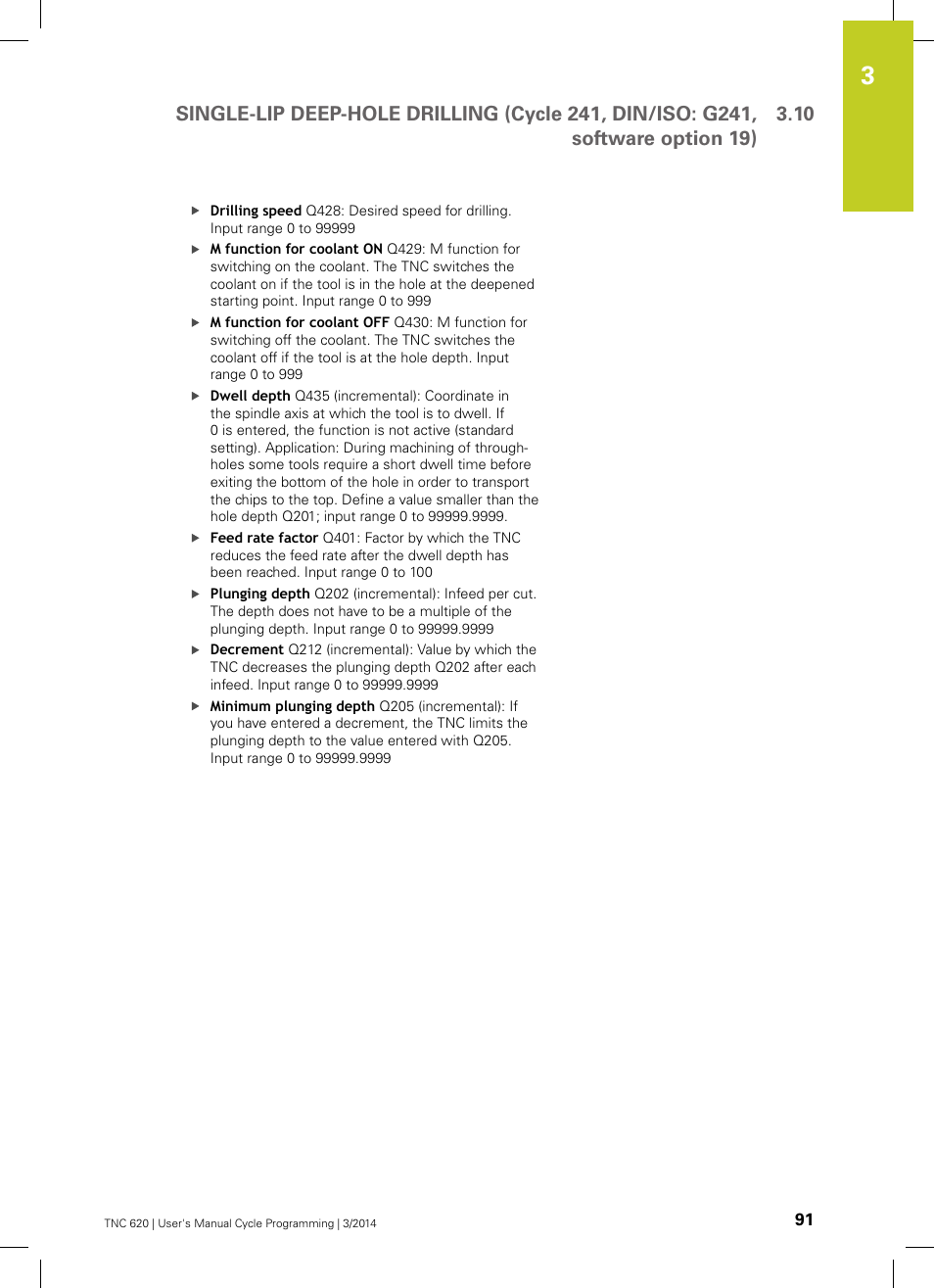 HEIDENHAIN TNC 620 (81760x-01) Cycle programming User Manual | Page 91 / 488