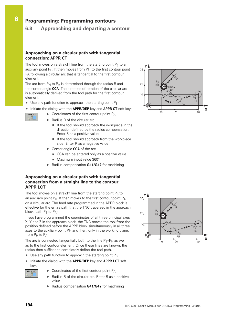 HEIDENHAIN TNC 620 (81760x-01) ISO programming User Manual | Page 194 / 584