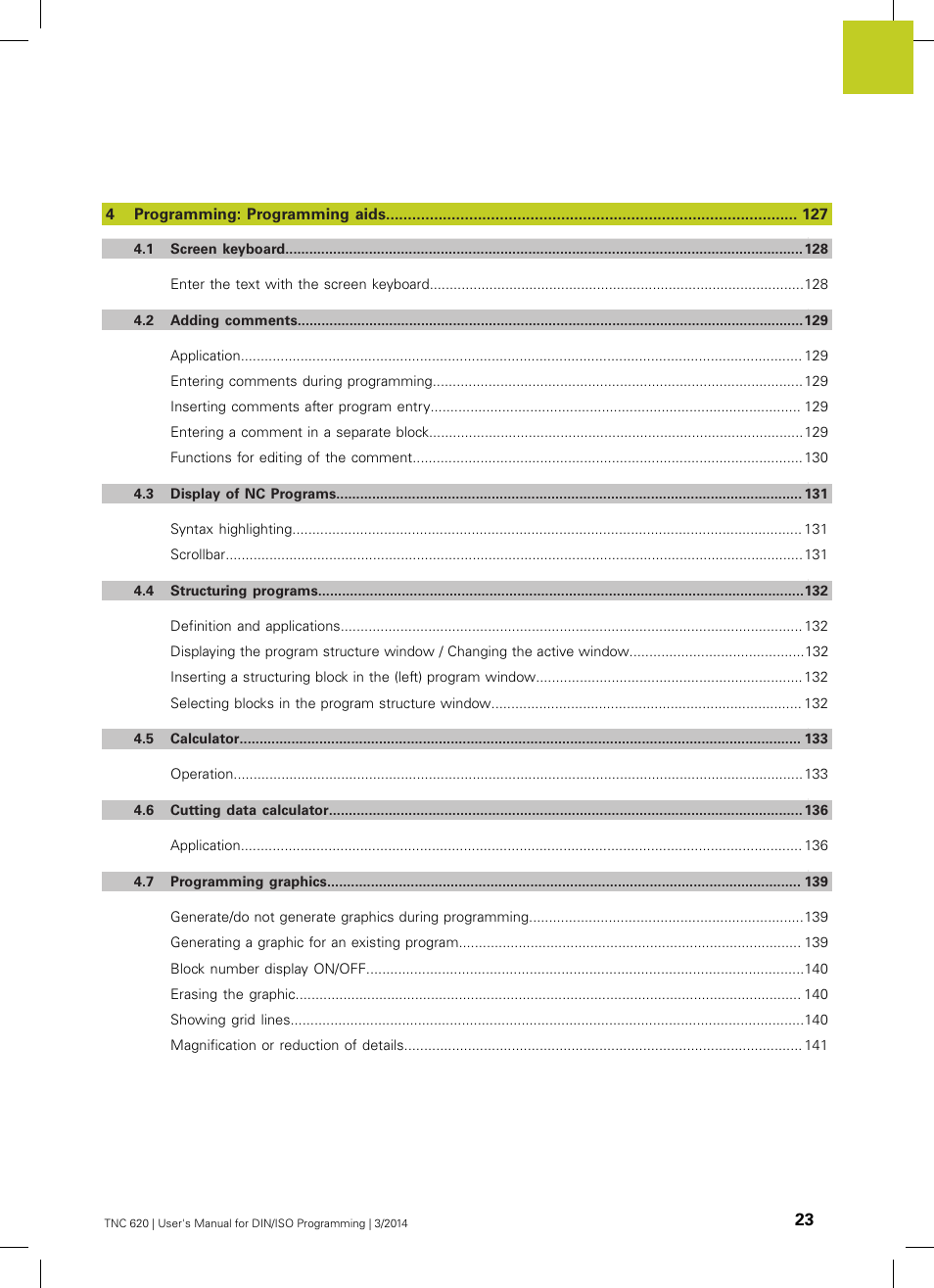 HEIDENHAIN TNC 620 (81760x-01) ISO programming User Manual | Page 23 / 584