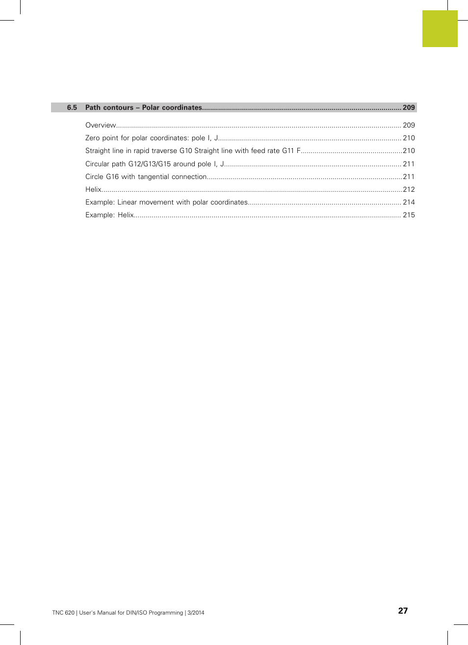 HEIDENHAIN TNC 620 (81760x-01) ISO programming User Manual | Page 27 / 584