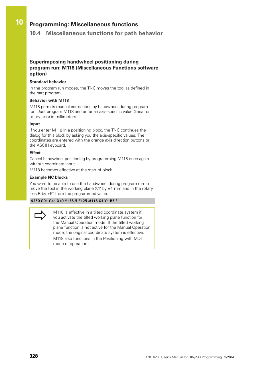 HEIDENHAIN TNC 620 (81760x-01) ISO programming User Manual | Page 328 / 584