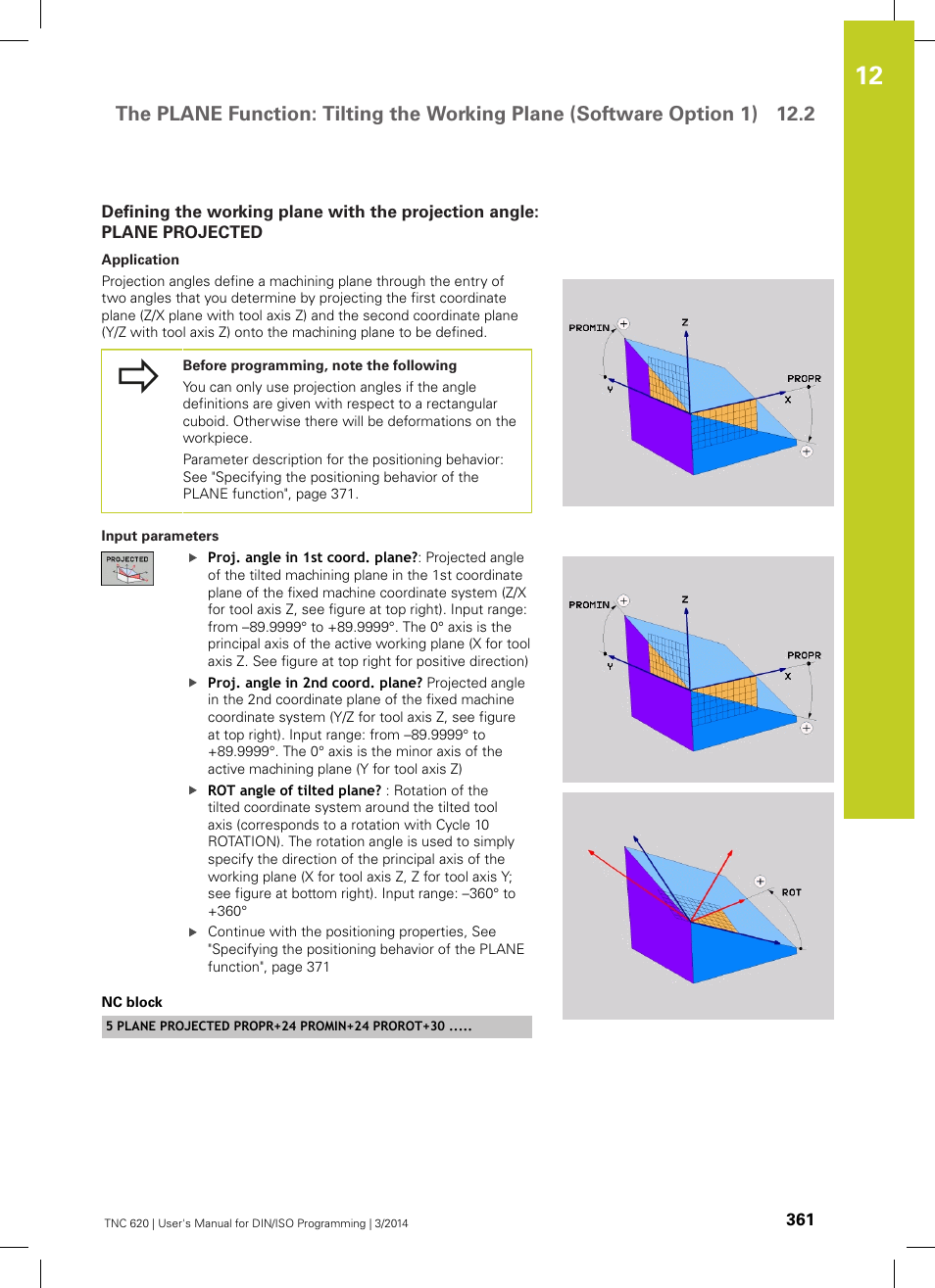 HEIDENHAIN TNC 620 (81760x-01) ISO programming User Manual | Page 361 / 584