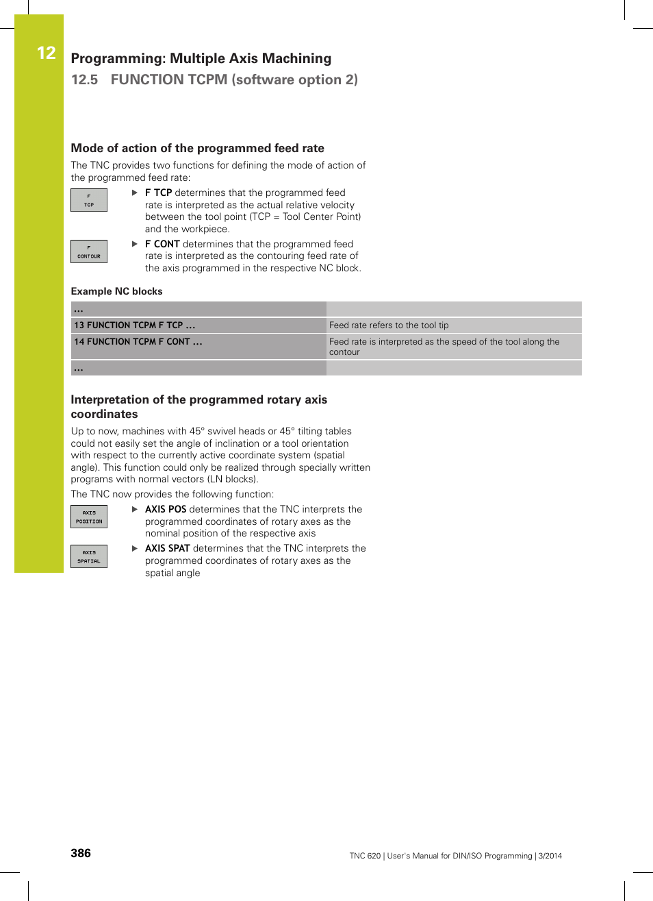 Mode of action of the programmed feed rate | HEIDENHAIN TNC 620 (81760x-01) ISO programming User Manual | Page 386 / 584