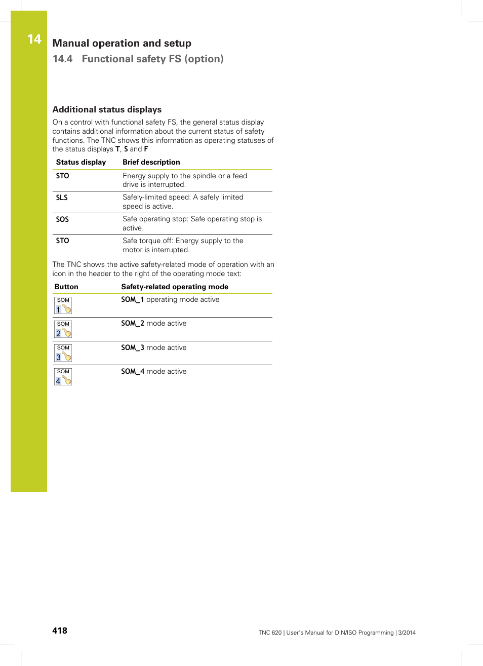 Additional status displays | HEIDENHAIN TNC 620 (81760x-01) ISO programming User Manual | Page 418 / 584