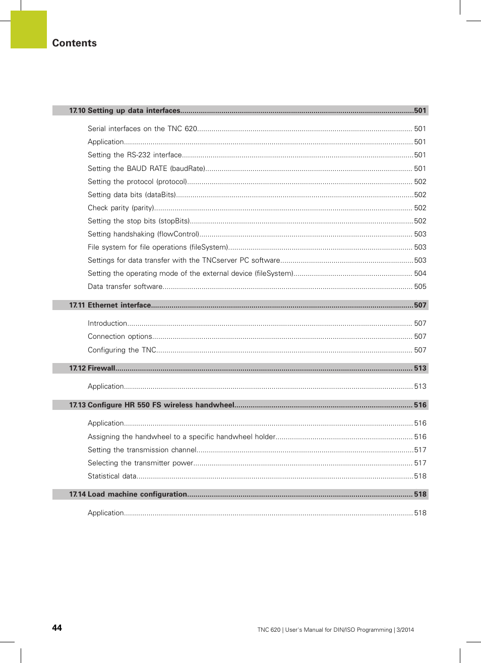 HEIDENHAIN TNC 620 (81760x-01) ISO programming User Manual | Page 44 / 584