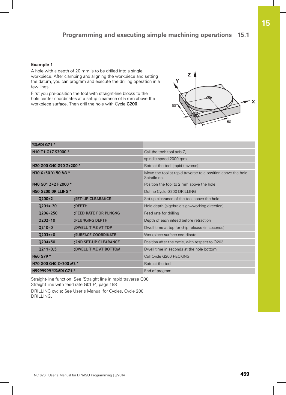 HEIDENHAIN TNC 620 (81760x-01) ISO programming User Manual | Page 459 / 584