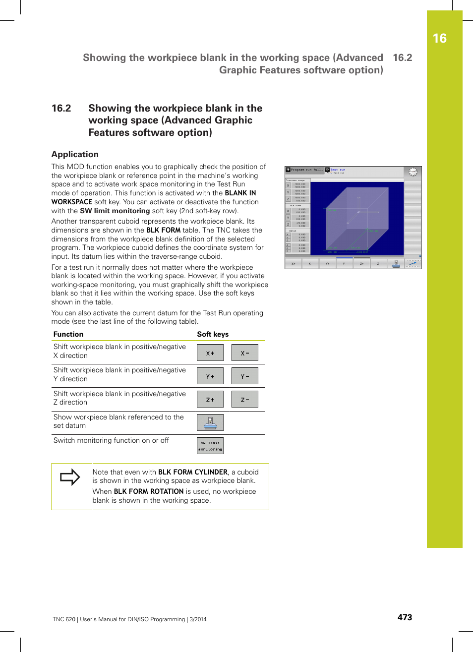 Application, Option) | HEIDENHAIN TNC 620 (81760x-01) ISO programming User Manual | Page 473 / 584