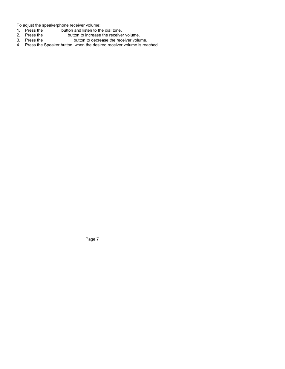 Adjusting speakerphone receiver volume | ClearSounds CST25 User Manual | Page 10 / 70