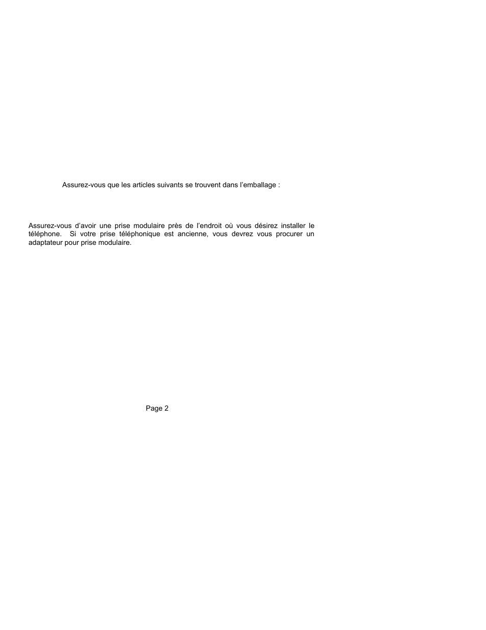 Liste de vérification des pièces | ClearSounds CST25 User Manual | Page 28 / 70