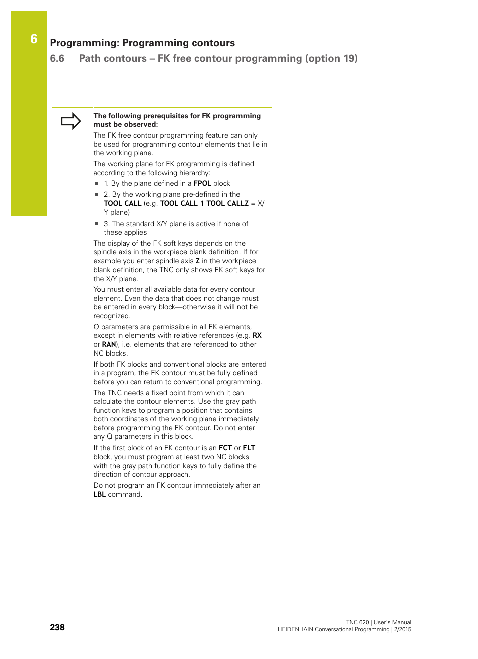 HEIDENHAIN TNC 620 (81760x-02) User Manual | Page 238 / 656