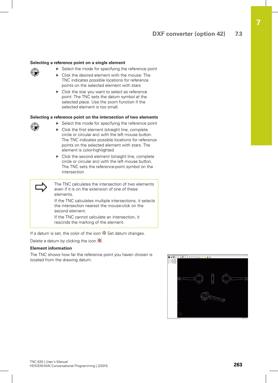 Dxf converter (option 42) 7.3 | HEIDENHAIN TNC 620 (81760x-02) User Manual | Page 263 / 656