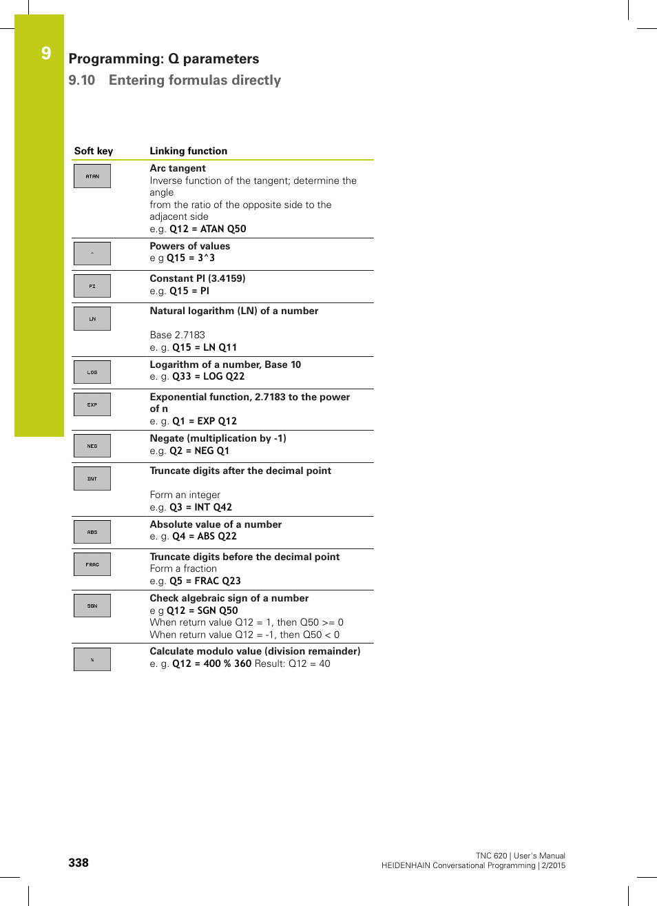 HEIDENHAIN TNC 620 (81760x-02) User Manual | Page 338 / 656