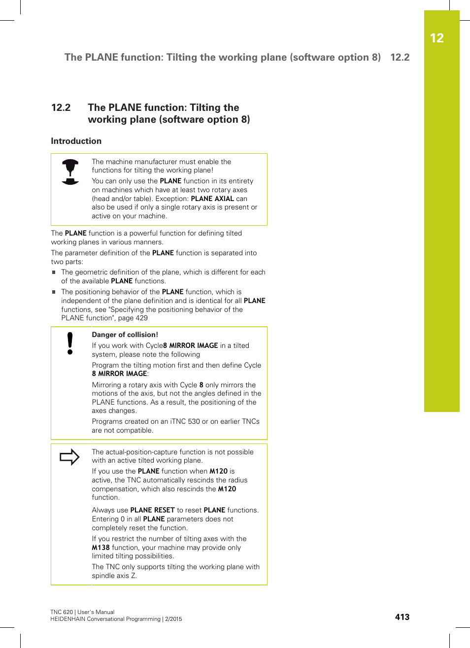 Introduction | HEIDENHAIN TNC 620 (81760x-02) User Manual | Page 413 / 656