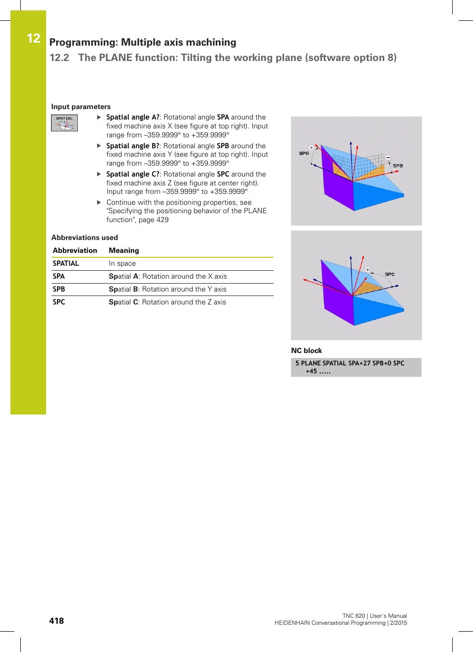 HEIDENHAIN TNC 620 (81760x-02) User Manual | Page 418 / 656