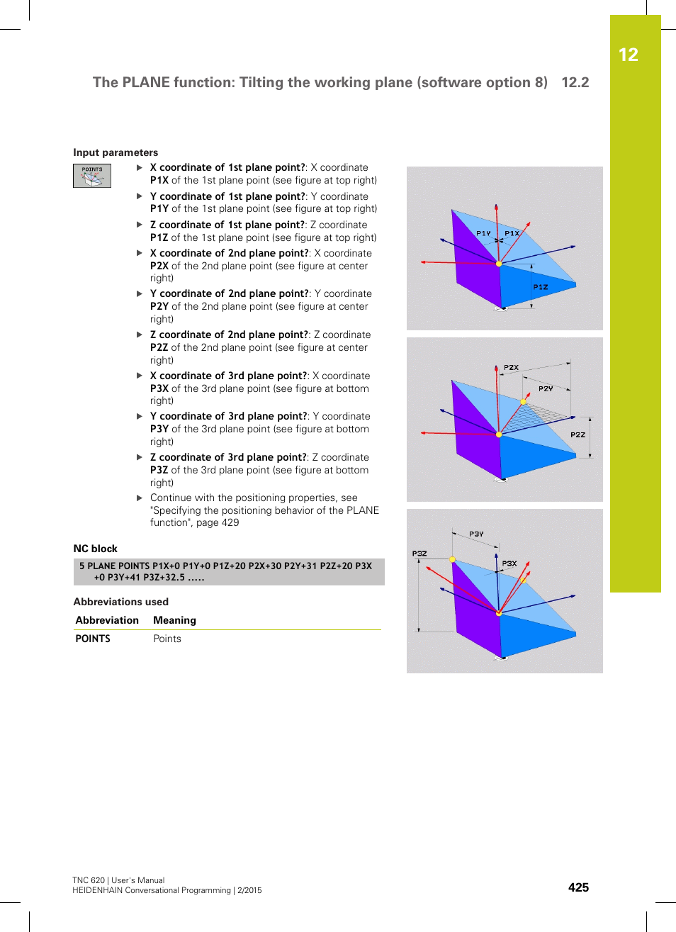 HEIDENHAIN TNC 620 (81760x-02) User Manual | Page 425 / 656