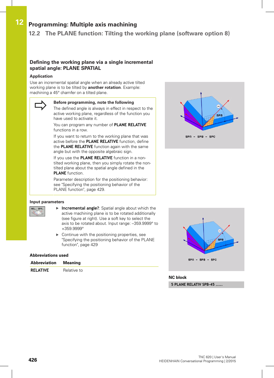 HEIDENHAIN TNC 620 (81760x-02) User Manual | Page 426 / 656