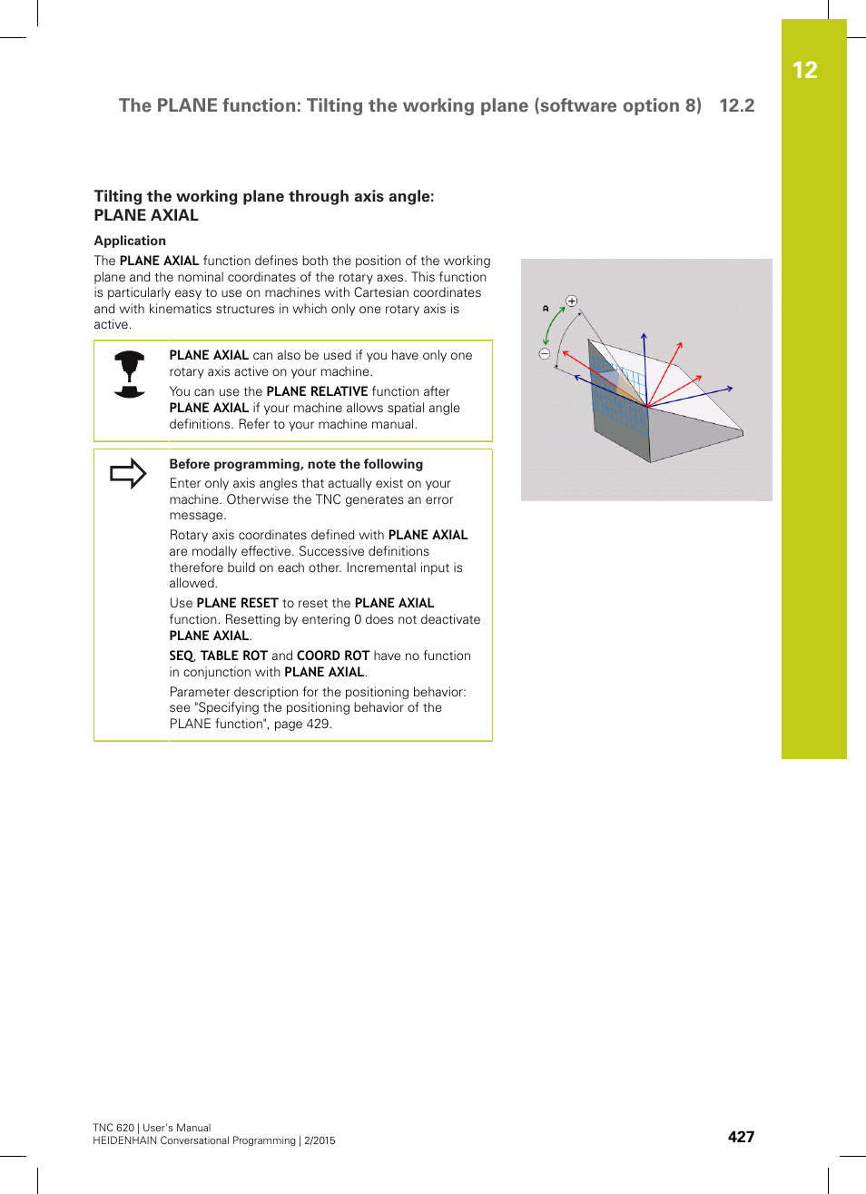 HEIDENHAIN TNC 620 (81760x-02) User Manual | Page 427 / 656