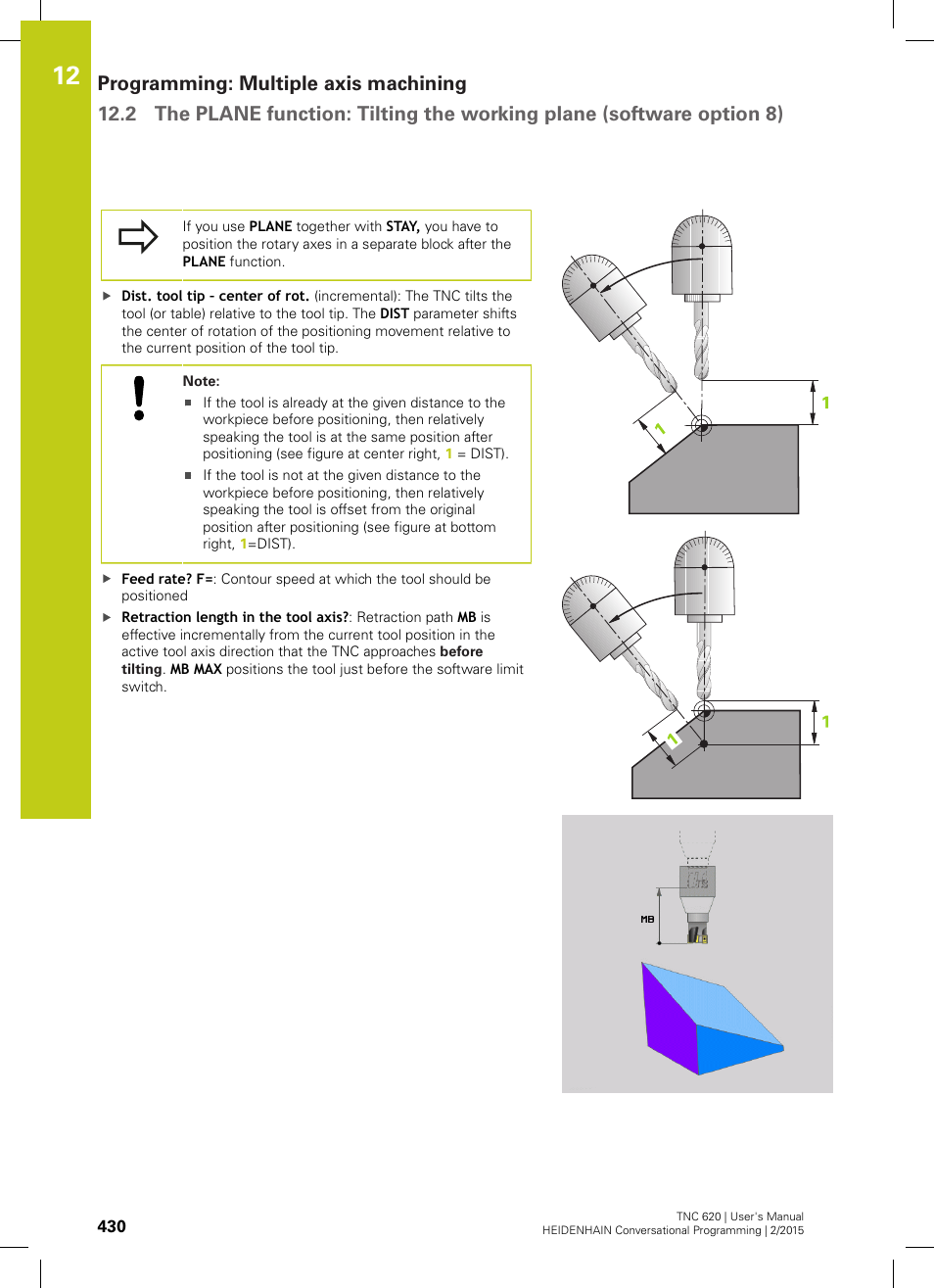 HEIDENHAIN TNC 620 (81760x-02) User Manual | Page 430 / 656