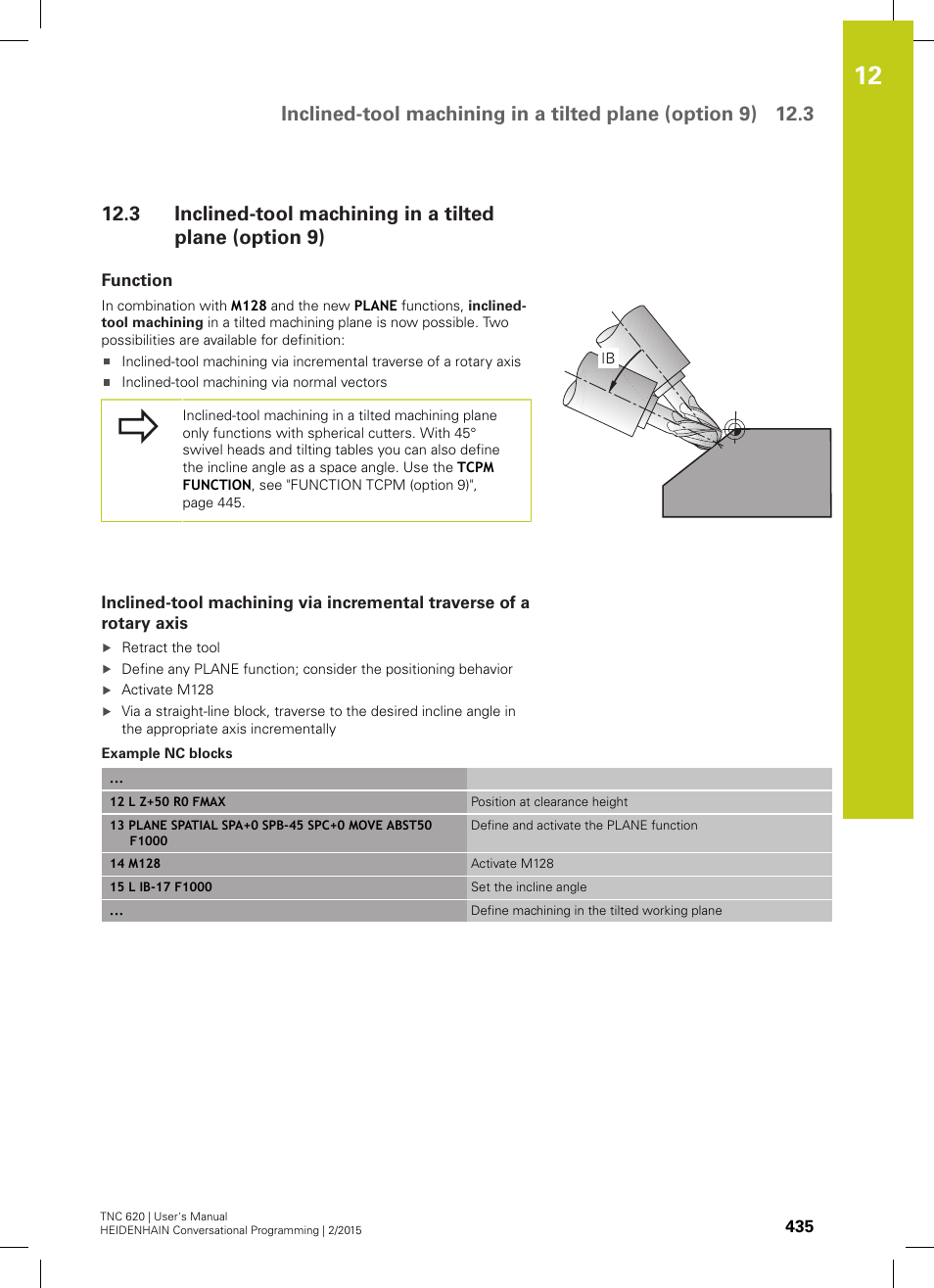 Function | HEIDENHAIN TNC 620 (81760x-02) User Manual | Page 435 / 656