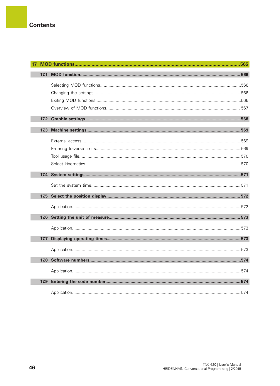 HEIDENHAIN TNC 620 (81760x-02) User Manual | Page 46 / 656