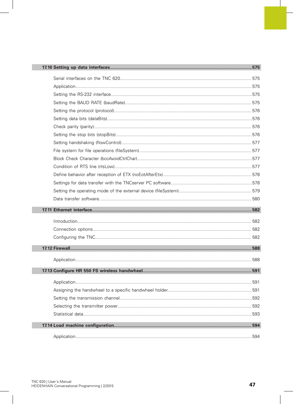 HEIDENHAIN TNC 620 (81760x-02) User Manual | Page 47 / 656