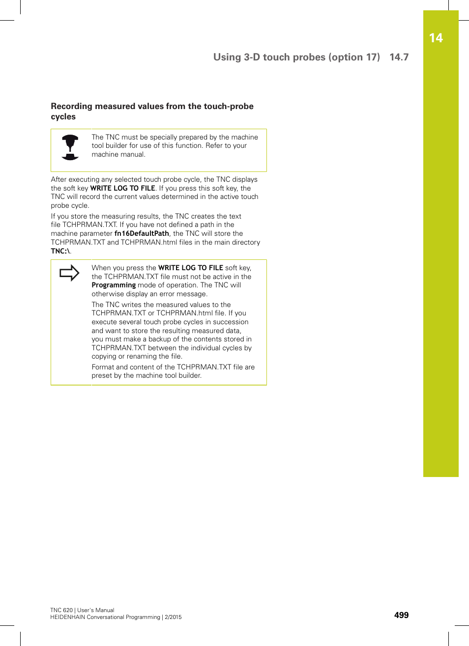 HEIDENHAIN TNC 620 (81760x-02) User Manual | Page 499 / 656