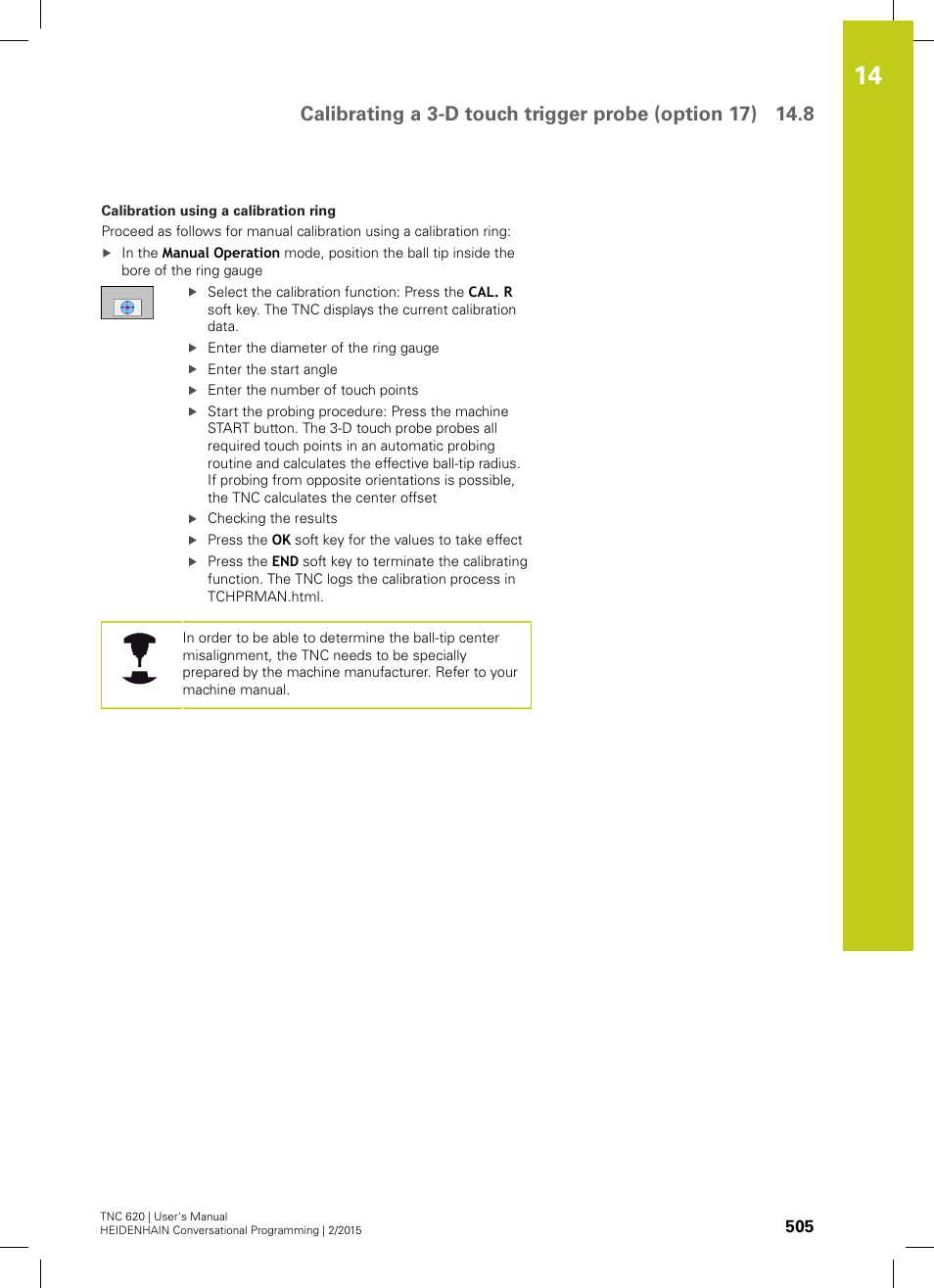 HEIDENHAIN TNC 620 (81760x-02) User Manual | Page 505 / 656