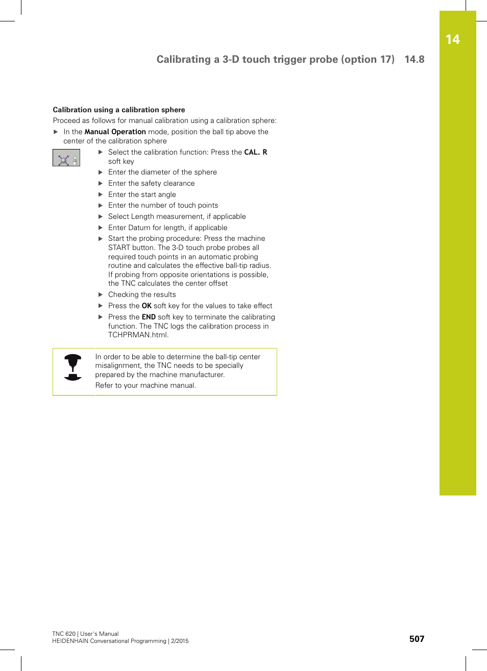 HEIDENHAIN TNC 620 (81760x-02) User Manual | Page 507 / 656