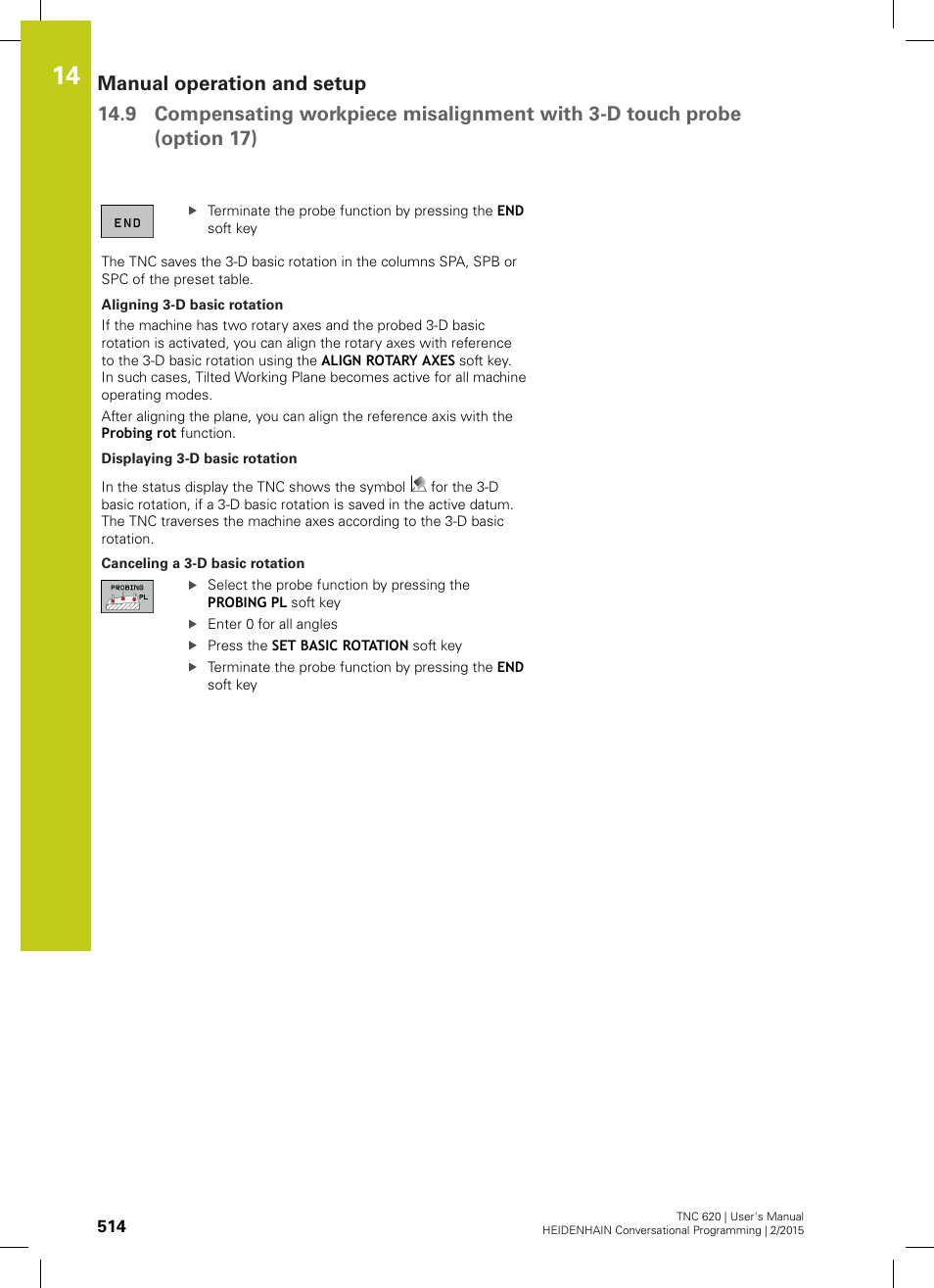 HEIDENHAIN TNC 620 (81760x-02) User Manual | Page 514 / 656