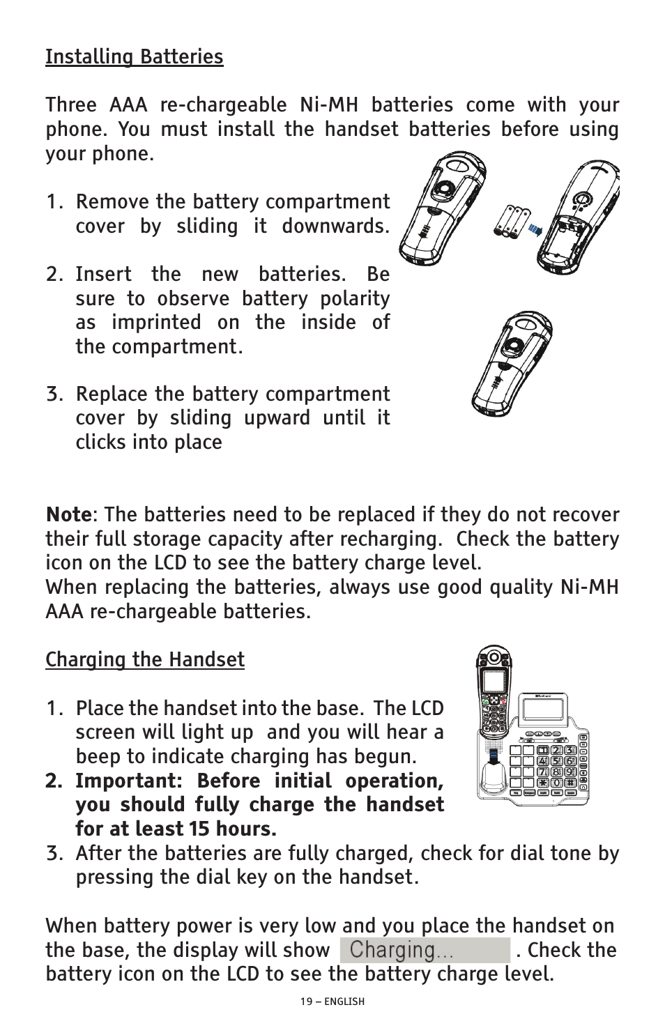 ClearSounds PHONE A1600 User Manual | Page 19 / 96