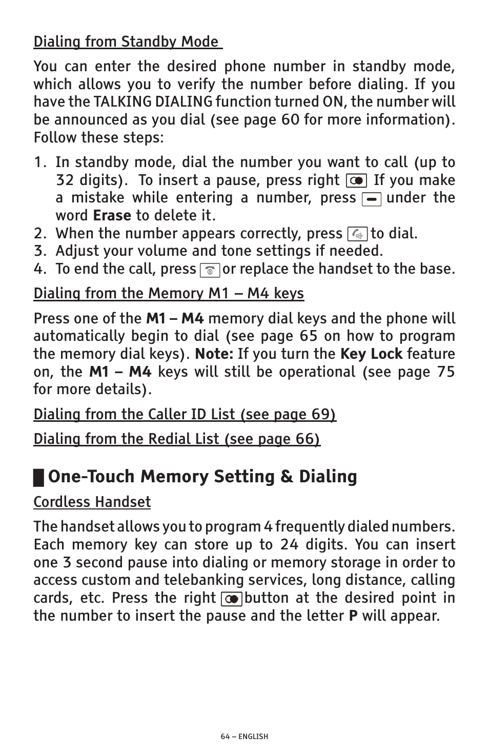 ClearSounds PHONE A1600 User Manual | Page 64 / 96