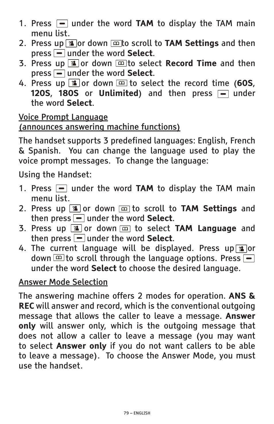 ClearSounds PHONE A1600 User Manual | Page 79 / 96