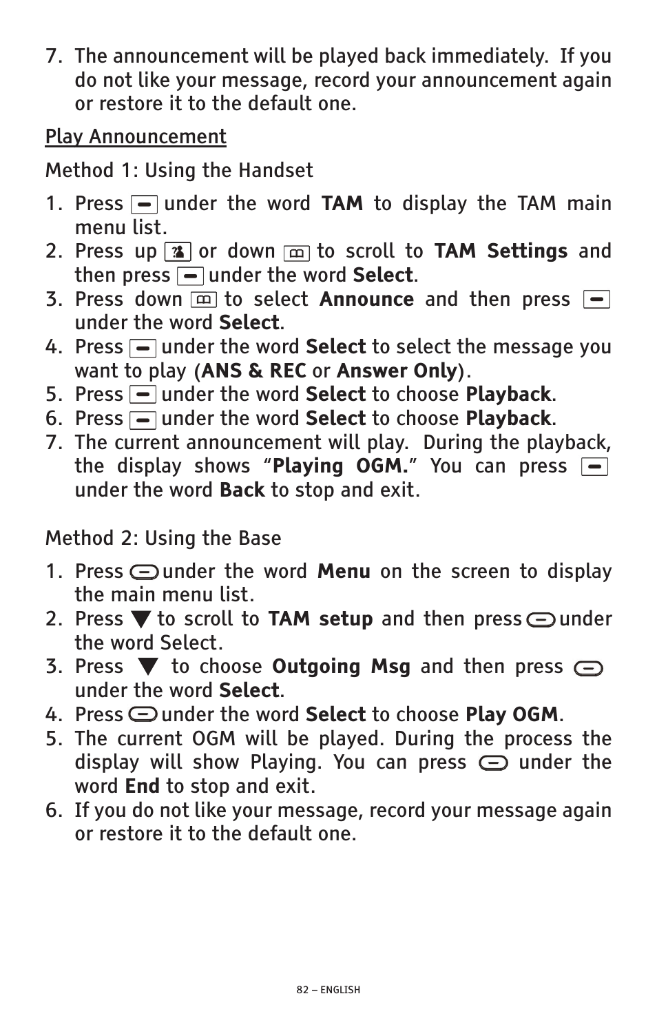 ClearSounds PHONE A1600 User Manual | Page 82 / 96