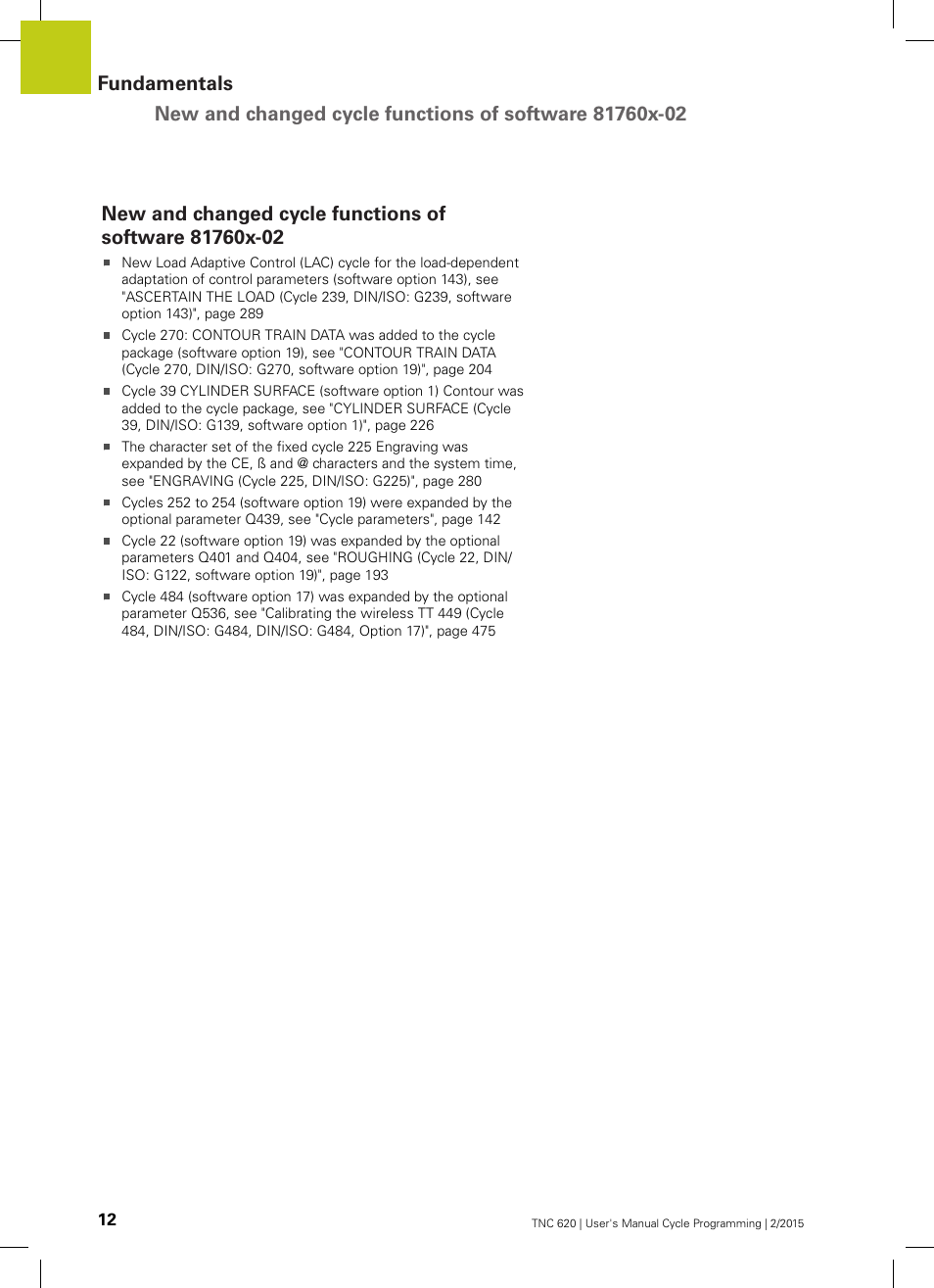 HEIDENHAIN TNC 620 (81760x-02) Cycle programming User Manual | Page 12 / 490